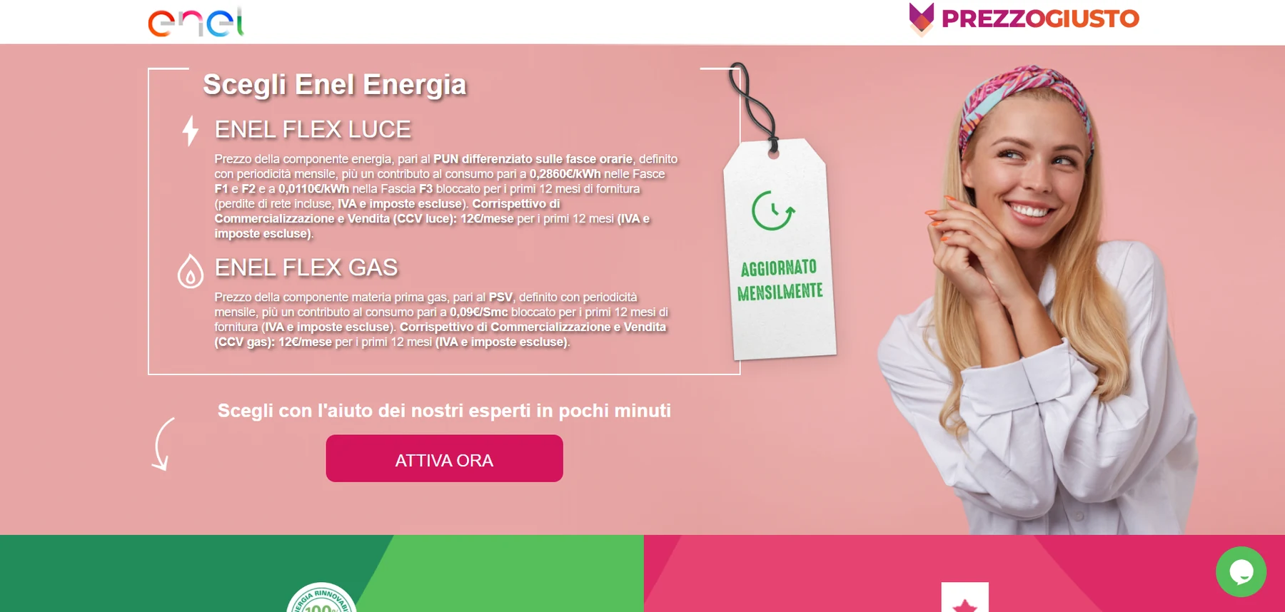 Anteprima: Landing Enel Flex Luce e Gas